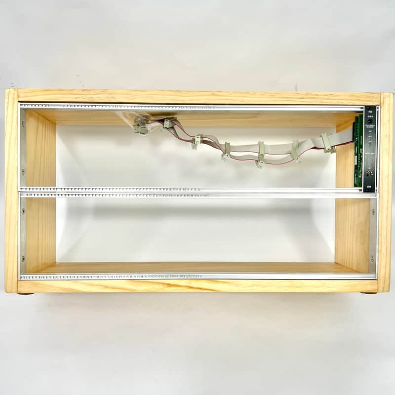 DIY Wooden Eurorack Case 2x104hp with Behringer CP1A Power Module image 1