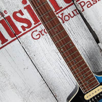 Dean ML 79 Solid Body Electric Guitar Black To Blue Fade Finish image 9