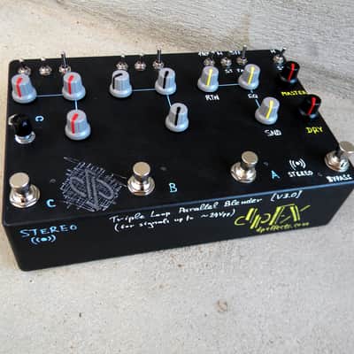 dpFX Pedals - 3-Loop Parallel STEREO Blender / FX Loop switcher [v3.0],  w/ EQ, phase reverse, Tails, headphones-out image 4