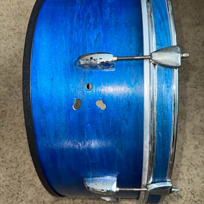 Pearl Export 22x8" gong drum - 1980's - Blue lacquer image 8