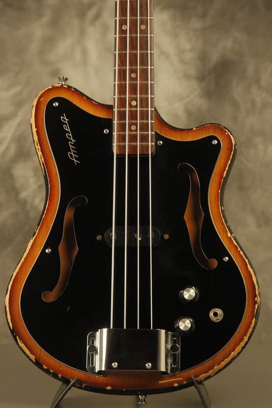 RARE 1960's Ampeg SSB-1 short scale bass with F-holes #0100 lowest serial number - Good