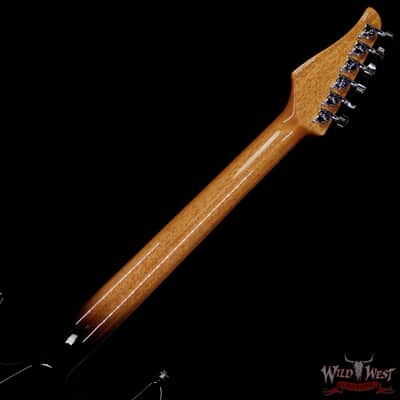 Suhr Custom Set Neck Modern HSS Flame Maple Top SSCII System Blower Switch 24 Stainless Steel Jumbo Frets Bahama Blue 7.25 lbs image 5