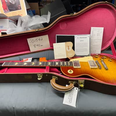 Gibson Custom Les Paul 60th Anniversary Limited Edition V2 2020 - Tomato Soup Burst #001542 image 2