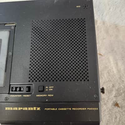 Super Clean Rebuilt Marantz PMD222 Full & 1/2 Speed Cassette Recorder with Case, OM and adapter image 3