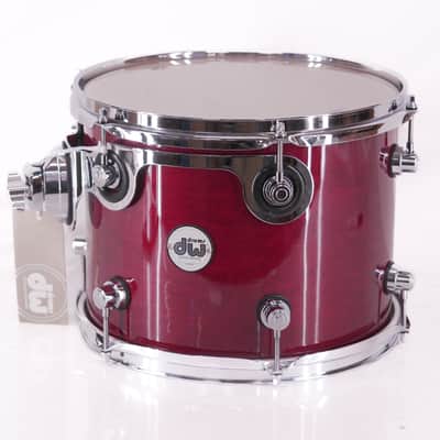 DW Design Series 12" x 9" Rack Tom – Cherry Stain Gloss – With Mount – Excellent image 1