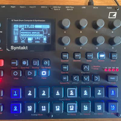 Elektron Syntakt 12 Track Drum Computer & Synthesizer 2022- Present - Black image 13