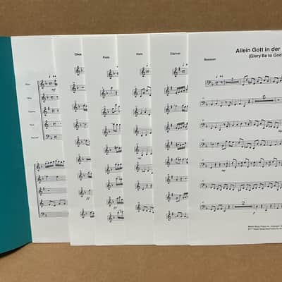 Medici Music Press Glory be to God on High by J.S. Bach Woodwind Quintet image 2