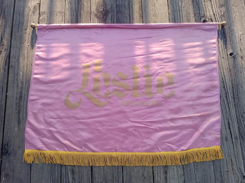 Vintage Late 1970's Leslie Speakers Music Store Dealer Banner! Extremely Rare, Original Display Sign! Hammond B3! image 1