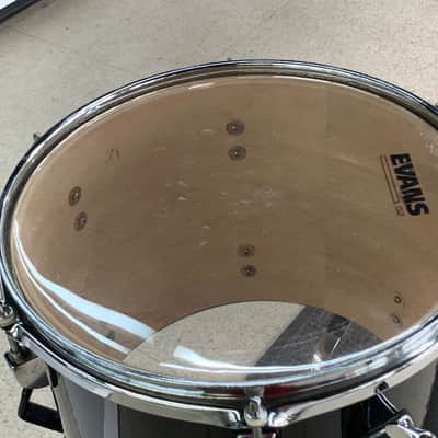 Ludwig Accent CS Combo 12x8 Jet Black Rack Tom Drum with Mounting Bracket and Chrome Hardware image 3