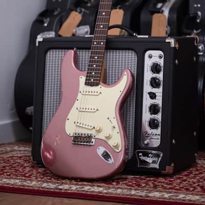 1997 Fender Custom Shop Cunetto Relic 1960 Stratocaster - Burgundy Mist image 2