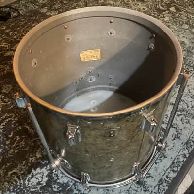 Rogers 16" x 16" Holiday Floor Tom 1957 - Black Diamond Pearl image 4