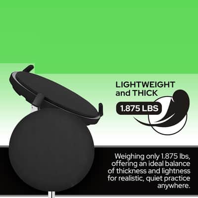 10 Drum Practice Pads + 6 Drum Sticks - Portable for Snare, Drum Kits - Non Slip for Stability - 11 Inch Round x 3/8 Inch Thick (10 Drum Pads + 6 Drum Sticks) image 3