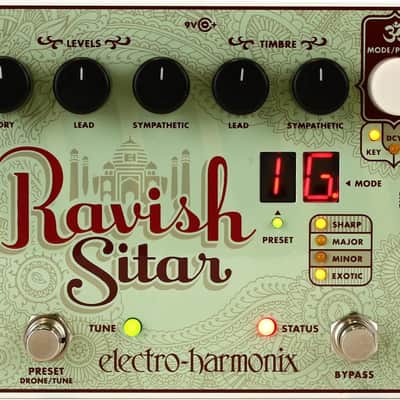 Electro-Harmonix Ravish Sitar Emulator Guitar Pedal image 1