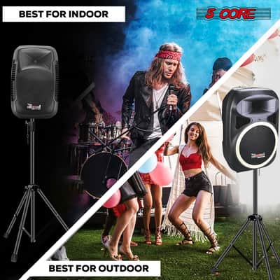 5 Core Speaker Stand Tripod Heavy Duty Adjustable 72" Universal Mount for PA DJ Studio image 5