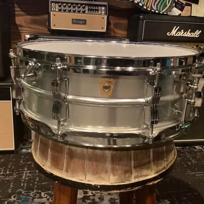 Ludwig Acrolite Keystone - S/N- 1965 - Alum Matte - 5x14 - #1921 image 2