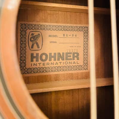 Hohner HG-06 Dreadnought Acoustic Guitar Made By Morris MIJ 1970’s - Gloss Natural image 8