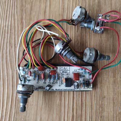 G&L Tribute M-Series 3 Band Bass Preamp BEQ3 Overseas Version image 1