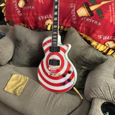 2025 Zakk Wylde inspired Firefly Les Paul Red Bullseye Custom Shop replica image 6