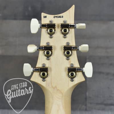 PRS Wood Library CE-24 Satin Quilt Top - Faded Gray Black Green Burst with Gigbag image 8