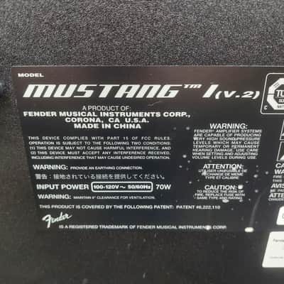 2014 Fender Mustang 1 (V.2) 20 Watt 120V 1x8" Modeling Guitar Combo Amplifier SN# CGPB14010701 image 8