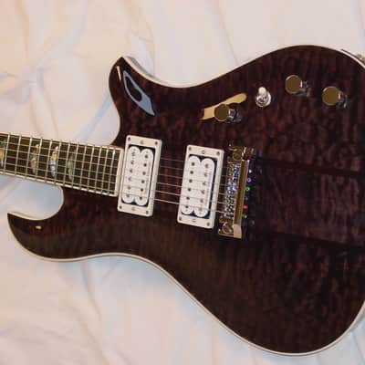 B.C. Rich USA Custom Eagle Archtop Supreme - Trans Black image 18