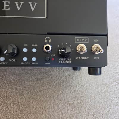 REVV G20 2-Channel 20-Watt Guitar Amp Head with Reactive Load and Virtual Cabinets 2020 - 2021 - Black image 3