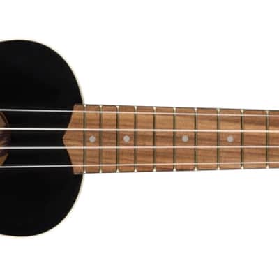 Fender Venice Soprano Ukulele, Black image 1