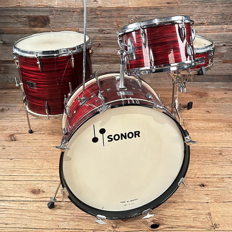 Sonor Teardrop 13/14/16/20 4pc. VINTAGE Ruby image 1