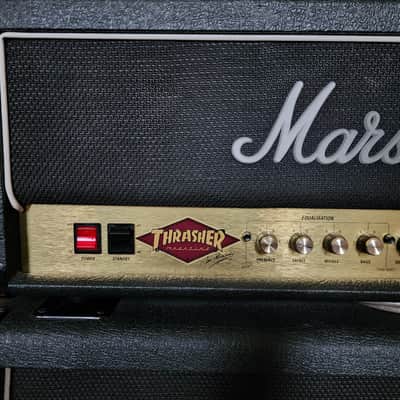 Marshall JCM 2000 DSL 100 Dual Super Lead 2-Channel 100-Watt 4x12" Guitar Amp Half Stack 2000s - Black image 2