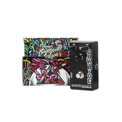 Catalinbread Carbide Distortion Pedal with DC Power Supply from 9 to 15 Volts, Low and High Knobs, Dry Volume and Wet Volume Controls image 6