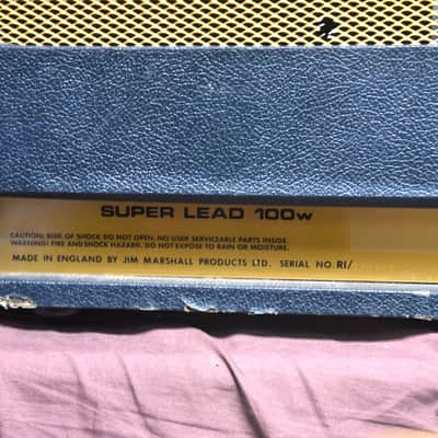 【Offers welcome】 Marshall 1959 Super Lead 100w 1992 - black　Head Guitar Amplifier image 6