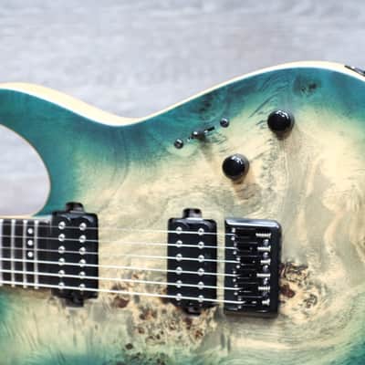 Schecter Reaper-6 Satin Sky Burst Custom Hardtail Bridge Electric Guitar image 4