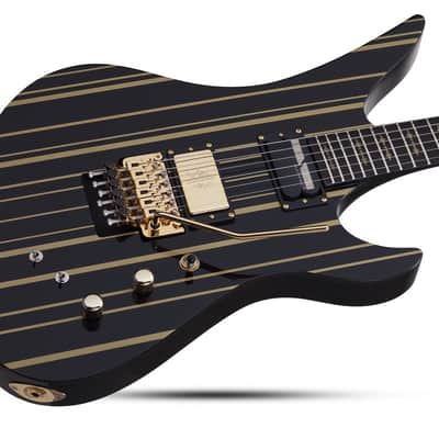 Schecter SCH.1742 Synyster Gates Custom-S Gloss Black w/Gold Stripes image 16