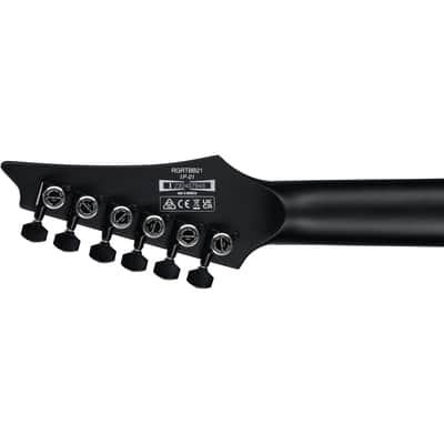 Ibanez RGRTBB21 Iron Label Baritone Guitar w/ Dimarzio Pickups - BLack Flat image 9