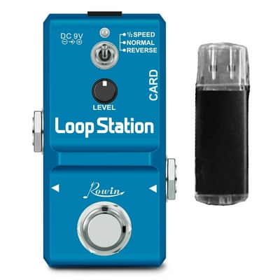 Rowin LN-332AS Looper 1/2 Time Reverse Guitar Effects Pedal TF SD Card Included image 1