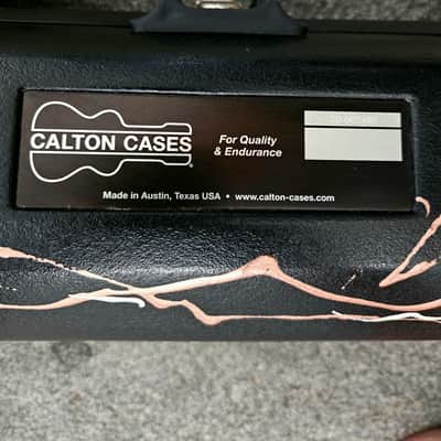 Calton Guitar Case V2  - Excellent Condition For Taylor TZ5 or similar size guitar, inc Telecaster 2018 - Present - Black image 2