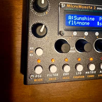 Audiothingies Micromonsta 2 Dual Polyphonic Synthesizer - Black image 2