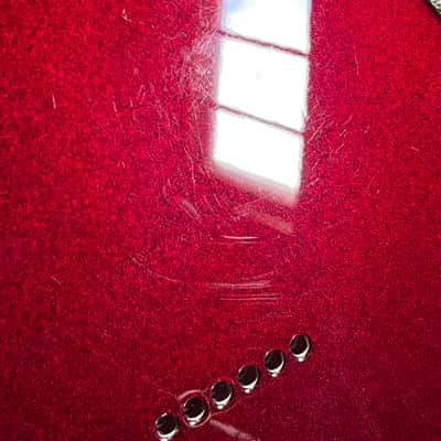 G&L Fullerton ASAT Classic Bluesboy guitar body left handed ruby red metallic image 4