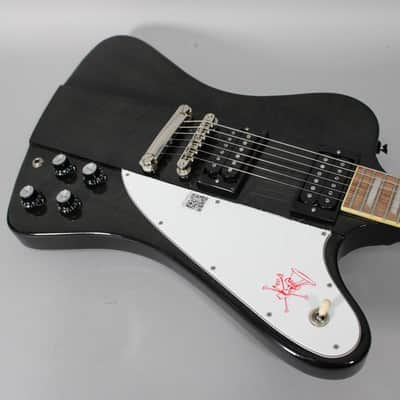 2018 Epiphone Ltd. Ed. Slash Signature Firebird Premium Outfit Signed #95/100 Trans Black w/OHSC image 9