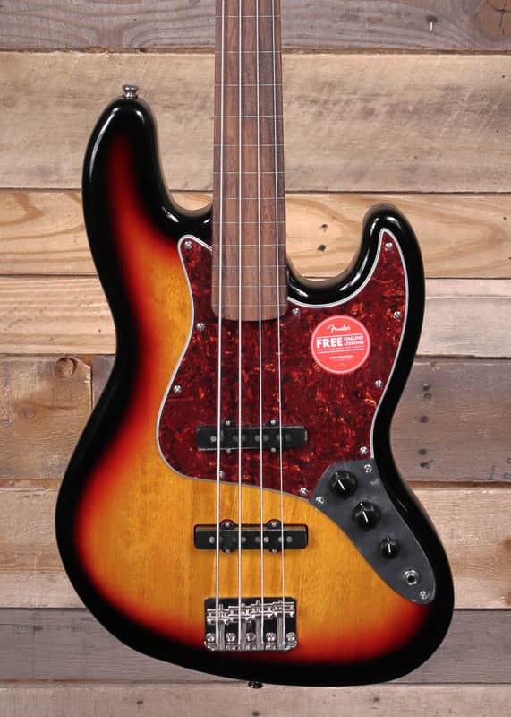 Squier Classic Vibe '60s Jazz Bass Fretless 3-Color Sunburst image 1