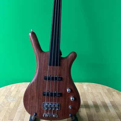Warick Corvette Standard 4-string fretless bass - Bubinga body image 2