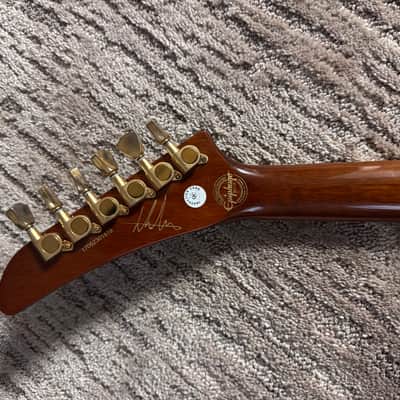 Epiphone Lee Malia Signature Explorer Custom Artisan 2017 Walnut Limited Edition image 6