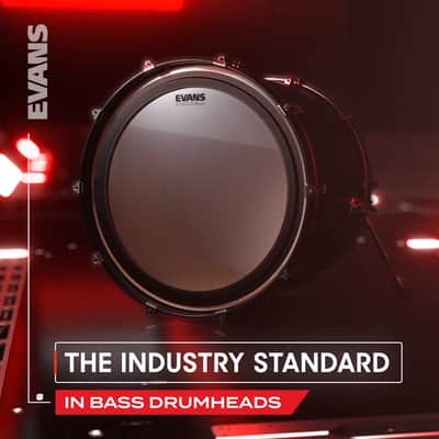 Evans EMAD Coated White Bass Drum Head, 20 Inch image 6