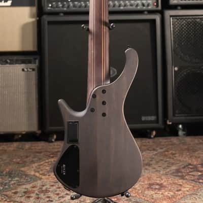 Ibanez EHB1506MS 6-String Electric Bass - Black Ice Flat with Gig Bag - Floor Model image 7