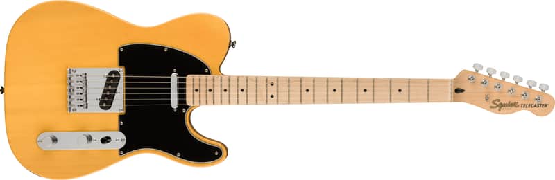 Squier Affinity Series Telecaster Maple FB Black Pickguard Butterscotch Blonde