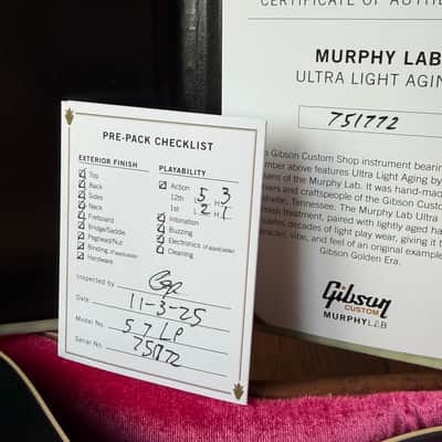 2025 Gibson M2M Custom Shop ‘57 Reissue R7 Murphy Ultra Light Aged Stinger - British Racing Green image 22