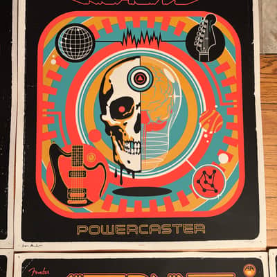 Fender Rare Alternate Reality Sixty-Six Store Promo Poster, Only 300 Made, Ivan Minsloff Set of 5 image 5