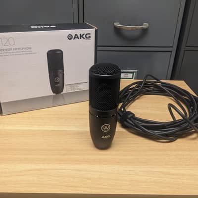 AKG P120 General-Purpose Medium Diaphragm Cardioid Condenser Microphone 2010s - Black image 1