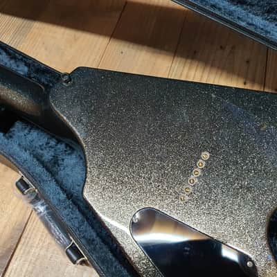 2016 Crying V Syu Signature Electric Guitar Galneryus V Shape Black Pearl image 8