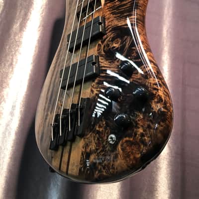 Spector NS Dimension 4 Electric Bass Guitar Multi-Scale with Gig Bag Super Faded Black Gloss image 7